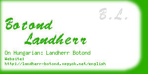 botond landherr business card